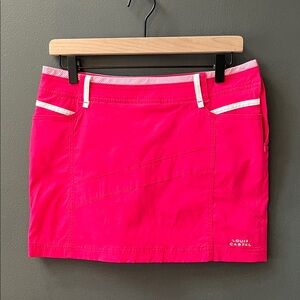Louis Castel Sz L Pink Women's Golf Tennis Pickleball Skirt with Inner Shorts